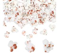 SUNNYCLUE 60 pz. Ciondoli in Resina per Popcorn Popcorn Scoppiati Artificiali Cibo Finto Accessorio Fotografico Miniatura per Casa Dellse Bambole Paesaggio Cabochon Ornamento per Fai da Te Cre