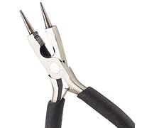 SUNNYCLUE Pinze A Becchi Tondi Da 4.9 Pollice Tagliafili 4 in 1 Mini Pinze Di Precisione Piegafili Laterali - Strumenti per La Creazione Di Gioielli Fai Da Te, Nero