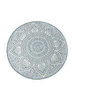 SUNNYDAYS FARNIENTE - TAPPETO ROTONDO BAHIA D160CM OUTDOOR/INDOOR AVORIO ARGENTO BLU