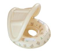 SunnyFloat Ring | PBV 55 x 52 cm Inflatable Swim Seat with Removable Canopy Sunshade Thickened Support for 3-48 | Pool Beach Bathtub Outdoor Vacation Travel Water Play Safety