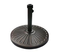 Sunnyglade Base per ombrellone da 45,7 cm, 13,7 kg, rotonda, anticata, per patio, esterni, colore bronzo