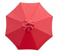 Sunnyglade Ombrellone da giardino di ricambio, 2,7 m, per esterni, colore rosso