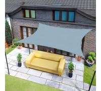 Sunnylaxx 2.5x3.5m Gris Bleu Tenda a Vela Rettangolare Ombreggiante, Impermeabile Vele Parasole Protezione UV per Esterno, Giardino e Terrazza, Piscina