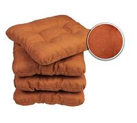 sunnypillow Cuscini Sedie Cucina Set da 4-40 x 40 x 8cm - Per uso Interno ed Esterno - Cuscini Sedia da Giardino Cuscini Coprisedie Cuscino - Aranica