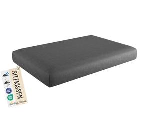 sunnypillow Cuscino da Esterno per sedile 120 x 60 cm - Seduta per divano in pallet per casa e giardino - impermeabile e resistente ai raggi UV - fodere asportabile e lavabile - rosso