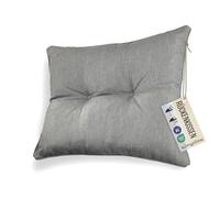 sunnypillow Cuscino Impermeabile per Mobili da Giardino in Rattan - Resistente ai Raggi UV - per Interni ed Esterni - Comoda Spalliera 60x40x12 cm - Grigio