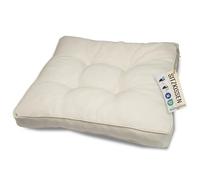 sunnypillow Cuscino Impermeabile per Mobili da Giardino in Rattan - Resistente ai Raggi UV - per Interni ed Esterni - Comoda Seduta 60x60x10 cm - Cremoso