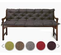 sunnypillow Cuscino per Panca da Esterno e Interno - 110 x 40 x 40 cm - Cuscini per Altalena, Balcone - Panchina da Giardino per Sedia - Seduta e Schienale per Mobili da Giardino - Antracite