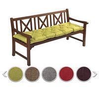 sunnypillow Cuscino per Panca da Esterno e Interno - 120 x 60 cm, Spessore 12 cm - Cuscini per Altalena da Giardino, Patio, Balcone - Panchina da Giardino per Sedia - Seduta da Divano - Verde