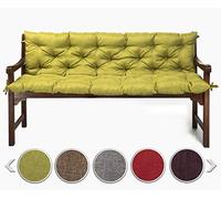 sunnypillow Cuscino per Panca da Esterno e Interno - 140 x 50 x 50 cm - Cuscini per Altalena, Balcone - Panchina da Giardino per Sedia - Seduta e Schienale per Mobili da Giardino - Verde