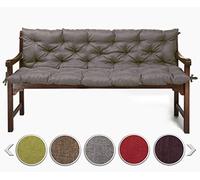 sunnypillow Cuscino per Panca da Esterno e Interno - 160 x 50 x 50 cm - Cuscini per Altalena, Balcone - Panchina da Giardino per Sedia - Seduta e Schienale per Mobili da Giardino - Grigio