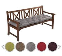 sunnypillow Cuscino per Panca da Esterno e Interno - 170 x 50 cm, Spessore 12 cm - Cuscini per Altalena da Giardino, Patio, Balcone - Panchina da Giardino per Sedia - Seduta da Divano - Grigio