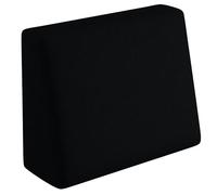 sunnypillow Cuscino-schienale laterale 60 x 40 cm Cuscini per divano in pallet per casa e giardino - fodere asportabile e lavabile - Spalliera per Bancali, Interno/Esterno, schiuma fredda - nero