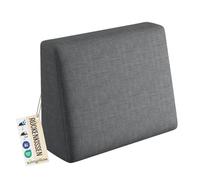 sunnypillow Cuscino-schienale laterale 60 x 40 x 20 cm Cuscini per divano in pallet per casa e giardino - impermeabile e resistente ai raggi UV - Interno/Esterno, schiuma fredda - antracite