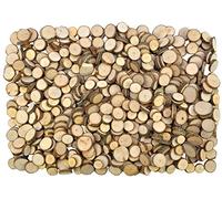 SUNNYSUE, 100-45 -, Dischetti di legno naturale per il fai da te, circa 1000 g