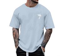 Sunnyuk Maglia Bianca Uomo - Manica Corta Estiva Ampia Comoda Basic Elegante Trendy per Fitness - Design Moderno, Taglia Generosa, Materiale Breathable
