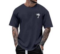 Sunnyuk Maglietta Uomo Manica Corta - Manica Corta Estiva Ampia Comoda Basic Elegante Trendy per Fitness - Design Moderno, Taglia Generosa, Materiale Breathable