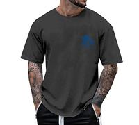 Sunnyuk Magliette Cotone Uomo - Manica Corta Estiva Ampia Comoda Basic Elegante Trendy per Fitness - Design Moderno, Taglia Generosa, Materiale Breathable
