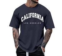 Sunnyuk t-Shirt Uomo Cotone - Manica Corta Estiva Ampia Comoda Basic Elegante Trendy per Fitness - Design Moderno, Taglia Generosa, Materiale Breathable