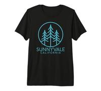 Sunnyvale California Retro Silicon Valley Tech Northern 408 Maglietta Premium