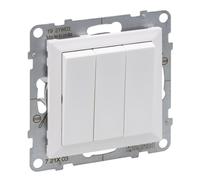SUNO 2 MODULI BIANCO CONNETTORE 3X MORSETTI A VITE 20AX 721103