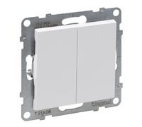 SUNO 2 MODULI BIANCO CONNETTORE UNIVERSALE 2X MORSETTI 721108