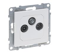 SUNO 2 MODULI BIANCO PRESA TV-SAT PASSAGGIO 14DB Suno2 721168