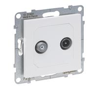 SUNO 2 MODULI BIANCO PRESA TV SATELLITARE FINE 2 SUNO2 721171