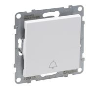 SUNO 2 MODULI BIANCO PULSANTE "CAMPANELLO" MORSETTI SUNO2 721113