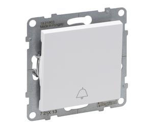 SUNO 2 MODULI BIANCO PULSANTE "CAMPANELLO" MORSETTI SUNO2 721113