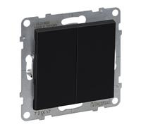 SUNO 2 MODULI NERO PULSANTE 2X MORSETTI A MOLLA SUNO2 721417