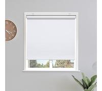 SUNOFF Tenda oscurante a rullo senza fili, per finestre, oscurante, con isolamento termico, facile da installare, per casa, ufficio, camera da letto, 58,4 cm di larghezza x 183 cm di altezza, bianco
