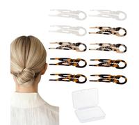 Sunolga Lialys - Forcine per capelli da donna, 7,2 cm, piccole, per tutti i capelli, forma curva per una migliore vestibilità della testa, forcine seghettate antiscivolo per capelli, 10 pezzi