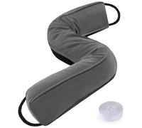 Sunolga Paraspifferi ponderato per porte e finestre, 96,5 cm, antirumore, 1 kg, colonna triangolare per porte e finestre, lavabile in lavatrice, grigio