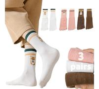 Sunolkie Calze Yoga Antiscivolo Donna - 3 Paia Calzini con le Dita Pilates Antiscivolo per Yoga, Pilates, Balletto, Danza, Fitness, Ballo a Piedi Nudi, Ginnastica