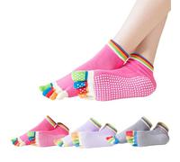 Sunolkie Donna Calzini con Dita Separate, calzini da campeggio colorati per il campeggio, lo yoga e l'abbigliamento quotidiano, regalo di compleanno ideale (3 colori, 3 paia)
