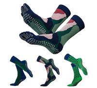 Sunolkie Yoga Calzini Antiscivolo Colorati, Divertenti e Artistici da Donna,Calzini Pilates Antiscivolo,Idee regalo invernali per la tua migliore amica Festa della mamma Compleanno Natale,3 Paia