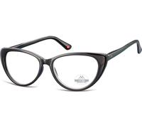 SUNOPTIC ITALIA Srl OCCHIALE DA LETTURA POLICARBONATO MONTANA EYEWEAR MODELLO HMR64 NERO LUCIDO +1,5