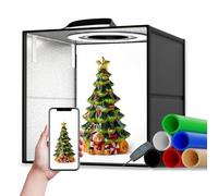Sunowl Fotografia Luce Box per Studio Portatile, Luminosa per Studio con 120 Luci LED, kit Tenda da tiro portatile dimmerabile con 6 Sfondi Antipolvere CRI > 95 (40×40×40 CM)