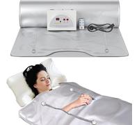 Sunowl Sauna Infrarossi, Far Infrared Sauna Blanket a 2 Zone, Coperta per Sauna a Infrarossi con Cerniera 220V, Sauna Portatile da Casa per Disintossicazione e Fisioterapia