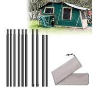 SUNOYA 2 Pezzi Pali per Tenda, Asta Telescopica per Tenda da Campeggio, Pali Telescopico per Tenda, per Spiaggia Montagna Escursione(43-200 Cm)