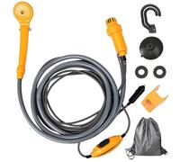 SUNOYA Doccia Portatile, Doccia da Campeggio, 12V Doccia Esterna Portatile, Doccia Campeggio, Doccia Portatile Campeggio, Doccia da Campeggio Portatile per Escursioni, Backpacking, Viaggi, Spiaggia