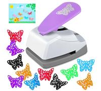 SUNOYA Perforatrice Farfalla, Perforatrice Decorativa Creativa Fustellatrice per Carta Farfalla Punzonatrice Foratrice per Carta DIY Scrapbooking Album
