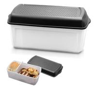 SUNOYA Portapane, Pane, Contenitore per il Pane, Grande, 33,5 cm x 17,5 cm x 15,5 cm, Minimalista