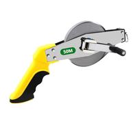 SUNOYA Rotella Metrica 50m, Metro A Nastro, Misura A Nastro In Acciaio, Rotella Metrica Tracker Millimetrato, Adatto Per Misurare Piscine, Giardini, Terrazze, Cantieri