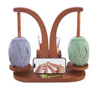 SUNOYA Yarn Winder - Avvolgitore per lana magnetico, supporto per gomitoli di lana, supporto per rotolo di filato, supporto per lana, doppio involucro per uncinetto e maglia