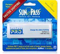 Sunpass Sun Pass - Transponder elettronico prepagato per Florida + 23 stati aggiuntivi, compatibile con E-ZPass, dispositivo di pagamento automatico del pedaggio per auto, viaggi e noleggio