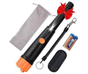 SUNPOW Pinpointer Metal Detector - Pinpointer Impermeabile Portatile a 360° con Luce LED e Batteria 9V per Caccia al Tesoro Oro, Suono e Vibrazione di Tre Modalità ad Alta Sensibilità- OTMD01