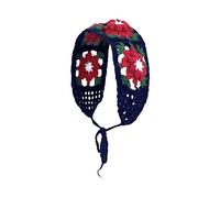 Sunproof Donne Fiore Hairband Crochet Rettangolo Turbante Dolce Elastico Hairbands Turbante Molla Accessori per Capelli Crochet Hairband Per Le Donne Sunproof Crochet Hairband Con Simpatico Motivo