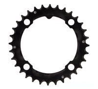 SUNRACE CORONA 22 DENTI 64MM 4 FORI 2X11V MTB ALLUMINIO NERO COMPATIBILE SHIMANO